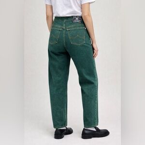 Vintage 90s Lucky Brand Green Dungarees Jeans Size W32